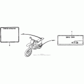 Схема узла: Информационные наклейки для Honda CR250