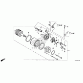 Схема вузла: Стартер електричний для Honda CRF250 CRF250RL Rally