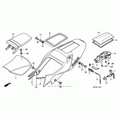 Схема вузла: Сидіння & Бічний обтічник для Honda RVT1000R RVT RC51