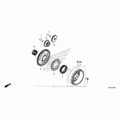 Схема вузла: Привід стартера для Honda CRF1000 Africa Twin