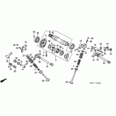 Схема узла: Распредвал & Клапан для Honda FMX650