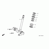 Схема узла: Рулевая траверса для Honda ST1100 Pan-European Police