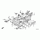 Схема узла: Рама для Honda GL1800 Gold Wing