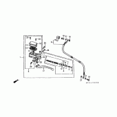 Схема узла: Главный цилиндр сцепления для Honda ST1100 Pan-European