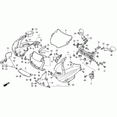 Схема вузла: Передній обтічник для Honda CBR600 CBR600F Smokin Joe s Edition