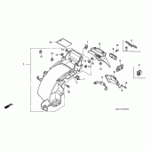 Схема узла: Заднее крыло для Honda ST1100 Pan-European