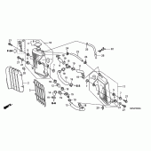 Схема узла: Радиатор для Honda CRF450 CRF450R