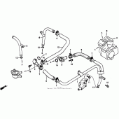 Схема вузла: Water pipe для Honda VT1100 Shadow
