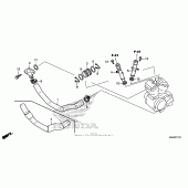 Схема вузла: Water pipe для Honda VT750 Shadow Aero