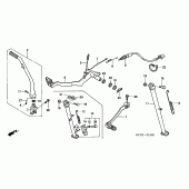 Схема вузла: Pedal / stand / kick starter arm для Honda XR400