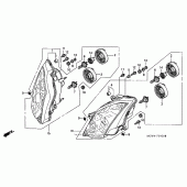 Схема вузла: Фара для Honda VFR800 Interceptor