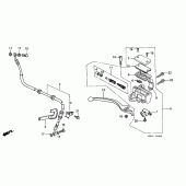 Схема вузла: Передній гальмівний циліндр для Honda CMX250 Rebel