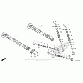 Схема вузла: Шток & Клапан для Honda CBR600
