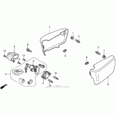 Схема вузла: Бічний обтічник для Honda GL1500 Valkyrie Tourer