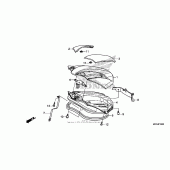 Схема узла: Luggage lid для Honda NC700