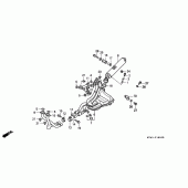 Схема вузла: Вихлопна система (VFR750FL / FM / FN / FP) для Honda VFR750F Interceptor