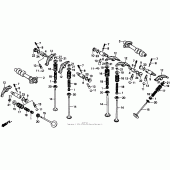Схема вузла: Шток для Honda VT1100 Shadow