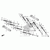 Схема вузла: Camshaft + valve (fr.) Для Honda VFR800 Interceptor