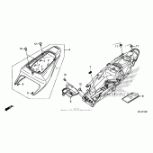 Схема узла: Задний обтекатель для Honda CBR600 CBR600RR