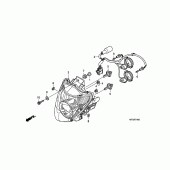 Схема вузла: Фара для Honda CB600F Hornet