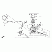Схема вузла: Циліндр зчеплення для Honda VFR1200 VFR