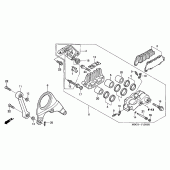 Схема узла: Задний тормозной суппорт для Honda VFR800 VFR