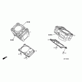 Схема вузла: Циліндр для Honda XL700V Transalp