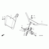 Схема узла: Handle pipe для Honda CR250