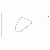 Схема узла: ветровое стекло для Honda CBR1000 CBR1000RR Fireblade