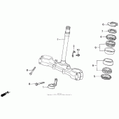 Схема вузла: Рульова траверса для Honda XR600
