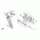 Схема узла: Задняя подвеска для Honda XRV750 Africa Twin