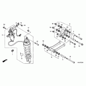 Схема узла: Задняя подвеска для Honda GL1800 Gold Wing