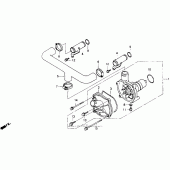 Схема узла: Водяной насос для Honda GL1500 Gold Wing Aspencade