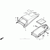 Схема вузла: Заднє крило для Honda NX250