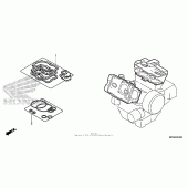 Схема вузла: Комплект прокладок А для Honda VFR800 Interceptor