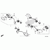 Схема узла: Поворотники для Honda CTX700