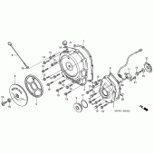 Схема узла: Правая крышка картера для Honda CBR1100XX Blackbird