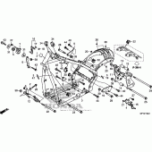 Схема вузла: Frame (2) для Honda VT1300 Sabre