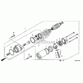 Схема узла: Стартер электрический для Honda GL1800 Gold Wing F6B Bagger