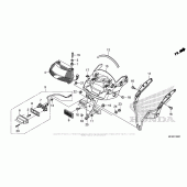 Схема вузла: Taillight + License Light (2) для Honda VT1300 Fury