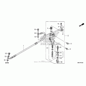 Схема вузла: Задній гальмівний циліндр для Honda CRF450 CRF450X