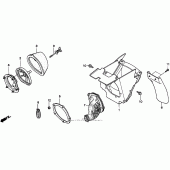 Схема узла: Воздушный фильтр для Honda CR250