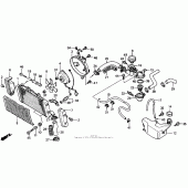 Схема вузла: Радіатор для Honda NT650 Hawk GT