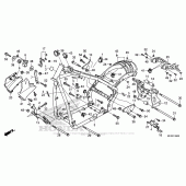 Схема вузла: Frame (1) для Honda VT1300 Stateline