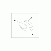 Схема вузла: Leather saddle bag для Honda VT1100 Shadow Sabre