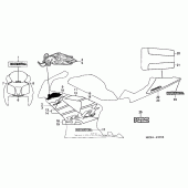 Схема вузла: Mark + stripe (04) для Honda RVT1000R RVT RC51