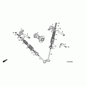 Схема вузла: Шток & Клапан для Honda CRF230 CRF230F