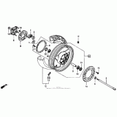 Схема узла: Заднее колесо 1100a для Honda ST1100 Pan-European