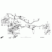 Схема вузла: Задня гальмівна система (fsc600a) для Honda FSC600 Silver Wing