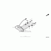 Схема вузла: Задній ліхтар (Стоп-сигнал) для Honda CBR600 CBR600RR